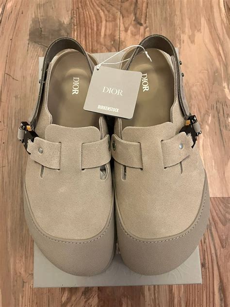 dior birk clogs|dior greige nubuck calfskin.